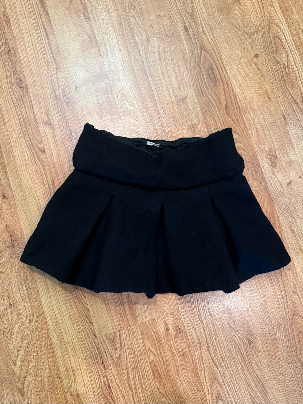 Miu Miu Wool Mini Skirt